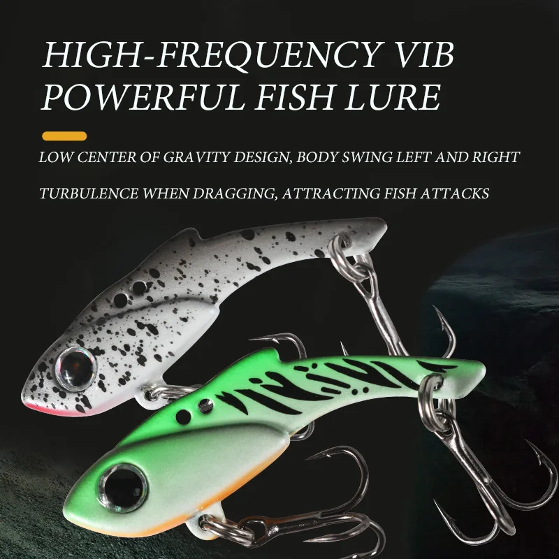 VIB Fishing Lure 3.5g 5g Artificial Blade Metal Sinking Vibration Bait Swimbait Spinner Pesca for Bass Pike Perch Trout image 2
