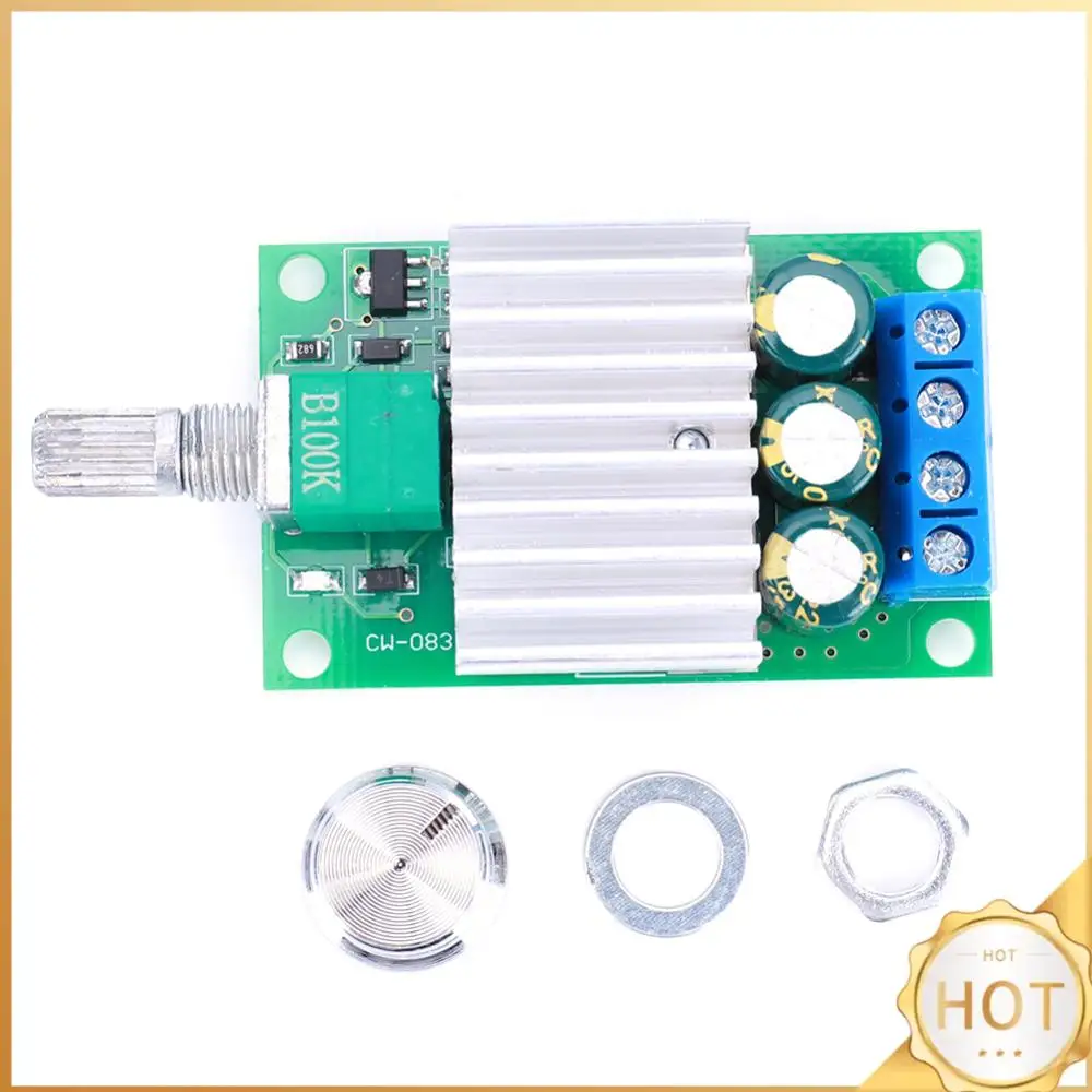 

Регулятор скорости двигателя постоянного тока PWM 10А 12В-30В, регулируемый переключатель скорости 12В 24В, диммер для вентилятора, двигателя, светодиодного освещения