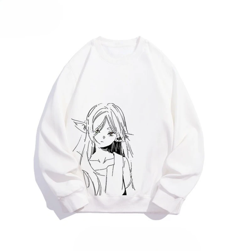 

The 2025 autumn/winter new anime-related printed round-neck hoodie is a trendy couple's clothing suitable for both men and women