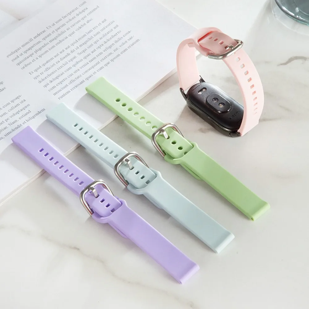Nouveau Bracelet de remplacement en Silicone pour montre, accessoires intelligents, pour Mi Band 8