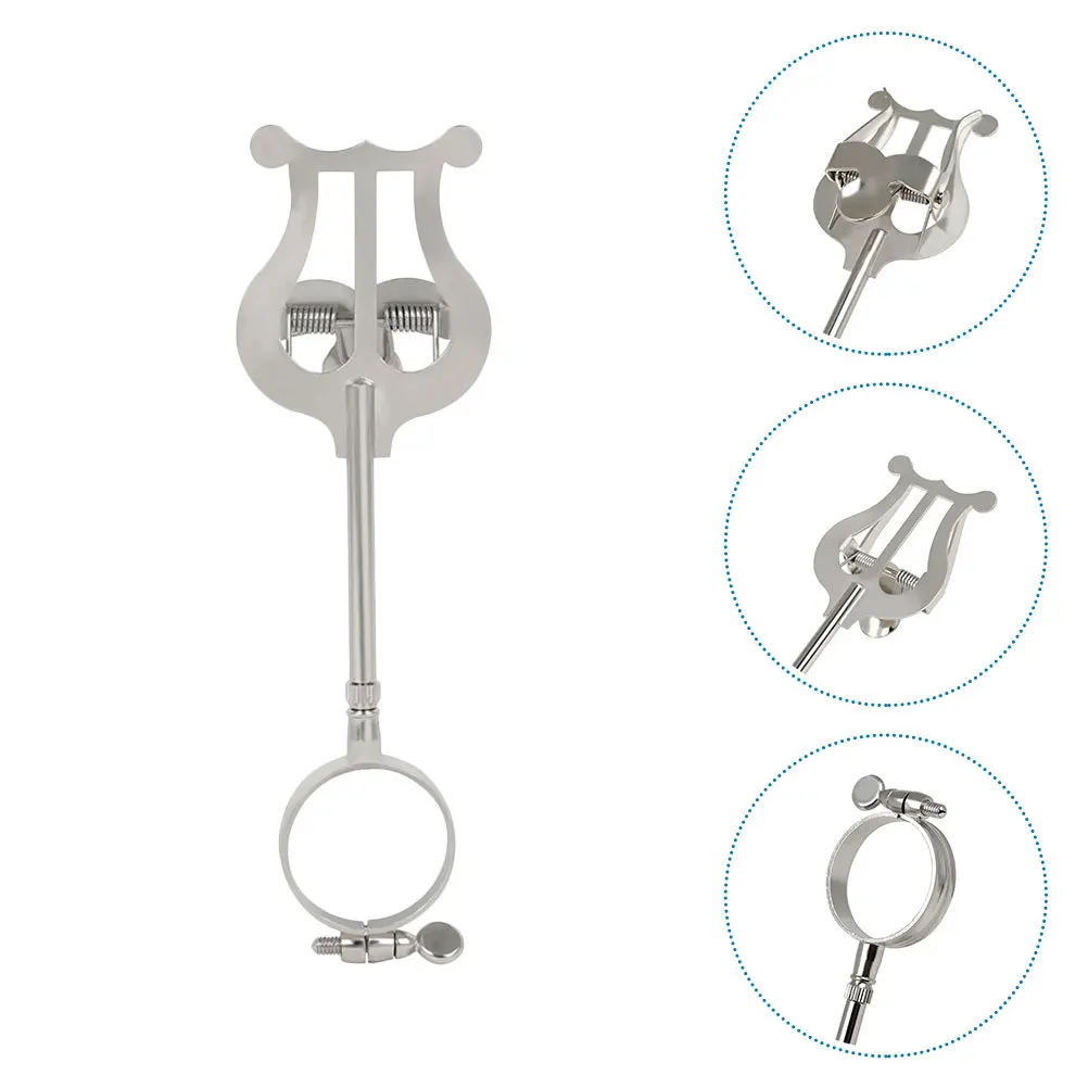 ورقة حامل الموسيقى الحديد الموسيقى النتيجة المشبك المحمولة خفيفة الوزن الفضة الكلارينيت لوازم أداة الملحقات ليس من السقوط #4