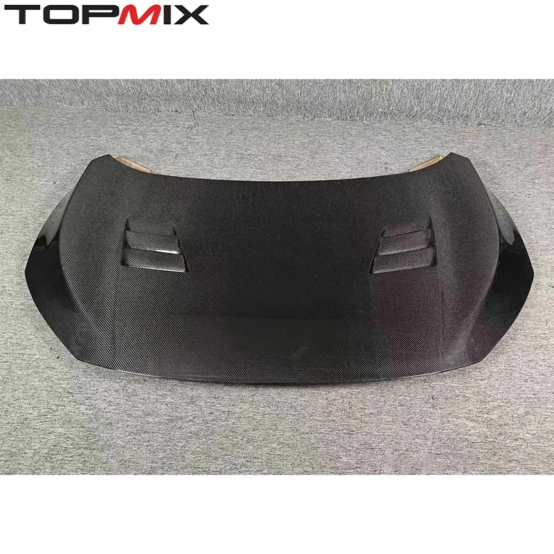 

Подходит для моделей 2015-2022 FC1 FK7 Type R: капот из карбона с вентиляционными отверстиями.