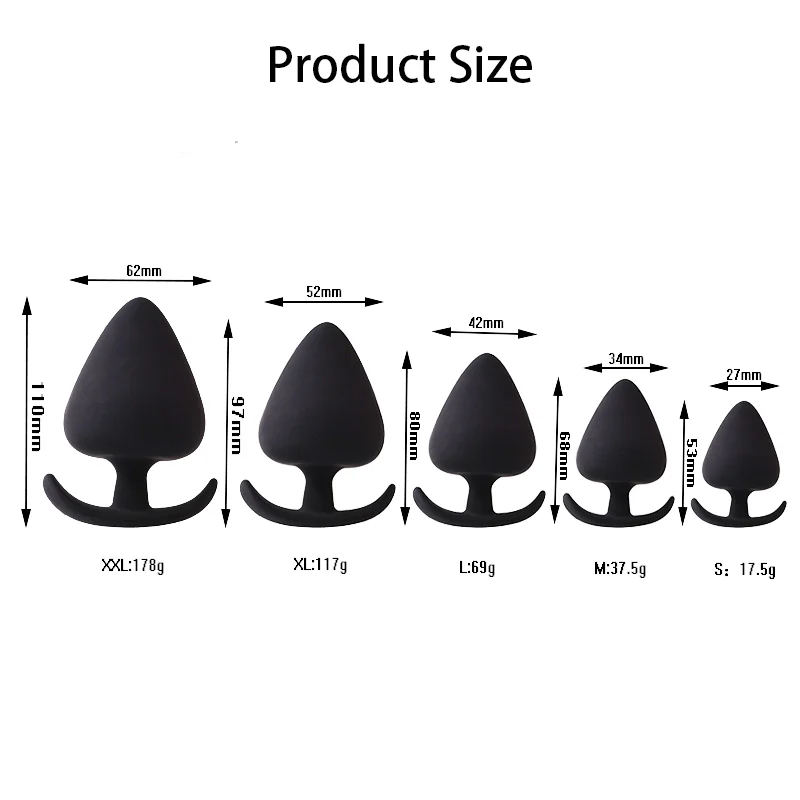 Volwassen Siliconen Butt Plug Dildo Prostaat Stimulator Unisex Butt Plug 5 Verschillende Grootte Anale Trainers Voor Vrouwen Masturbatie Sex Toys