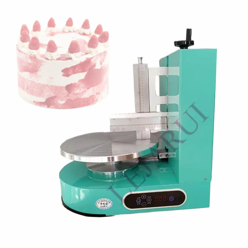 

Small Tabletop Automatic Round Birthday Cake Cream Butter Spreading Machine Cakes Chocolate Creams Icing Coating Equipment