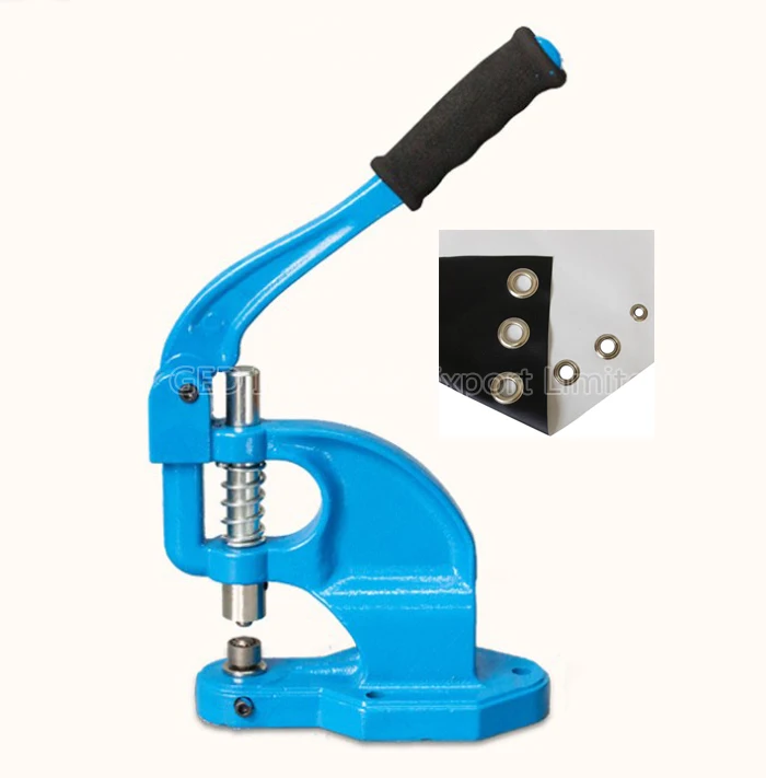 Guangzhou Easy Operated Button Making Hole Machine 6/8/10/12mm Manual Eyelet Punch Machine Grommet for Banner Curtain Ring Shoes