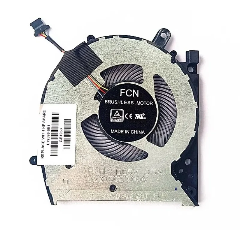 Original New CPU Cooler Fan for HP Envy X360 13-AG 13M-AQ TPN-W133 L19599-001 Cooling Fan