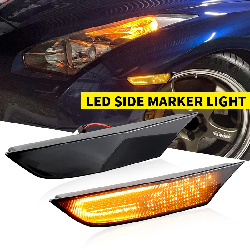 

Led Side Marker Turn Signal Light Blinker Indicator Lamp For Nissan GTR R35 2007-2017 OEM# 26185-62B0A,26180-62B0A,171803