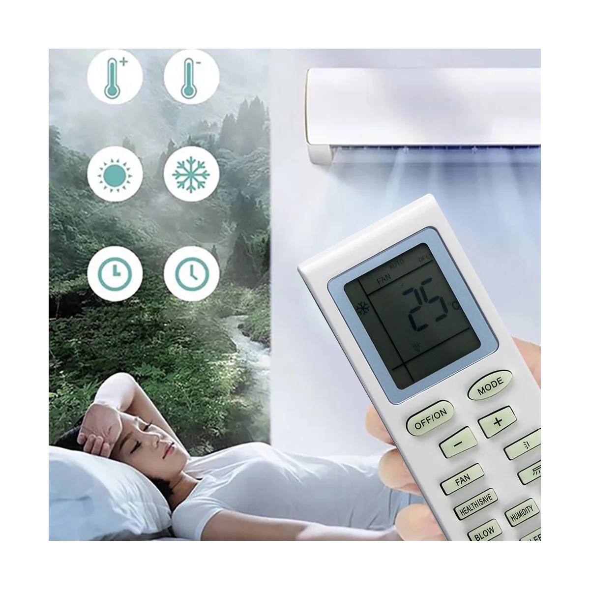 A57G-Control remoto de aire acondicionado para aire acondicionado Gree YBOF2 YBOF YADOF Control remoto de repuesto