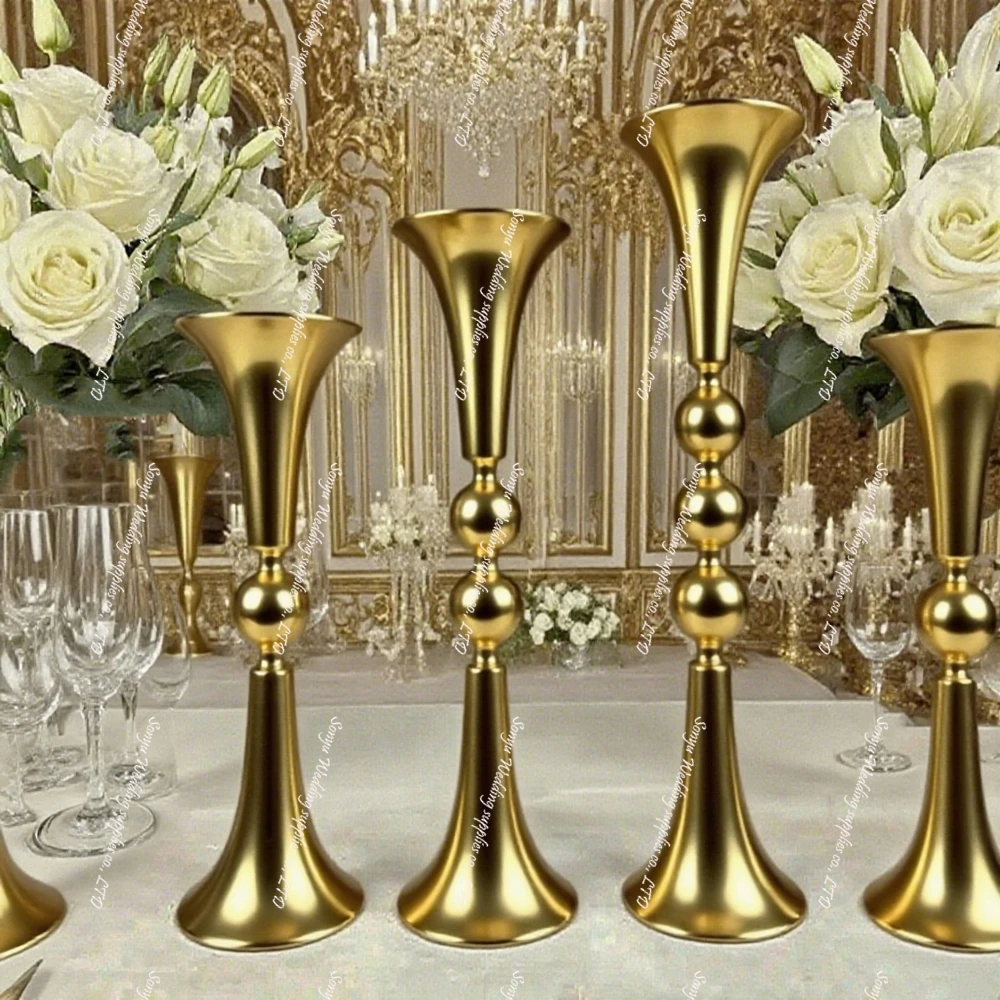 

10 шт. f30, белый/черный/серебристый/свадебный стол, ваза для цветов, металлическая подставка для цветов, высокая золотая металлическая подставка для цветов на свадьбу