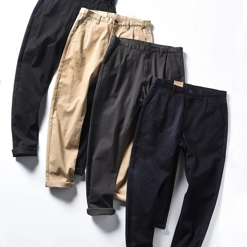 

Повседневные брюки Thi Waed, мужская рабочая одежда, брюки-чиносы, молодежный цвет Vitali, легкие эластичные длинные брюки со средней талией