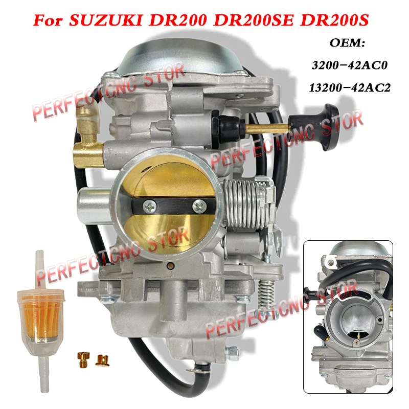 Carburador de motocicleta para suzuki dr200 dr200se dr200s carb 3200-42ac0 13200-42ac2 carburador dr 200 200s 200se