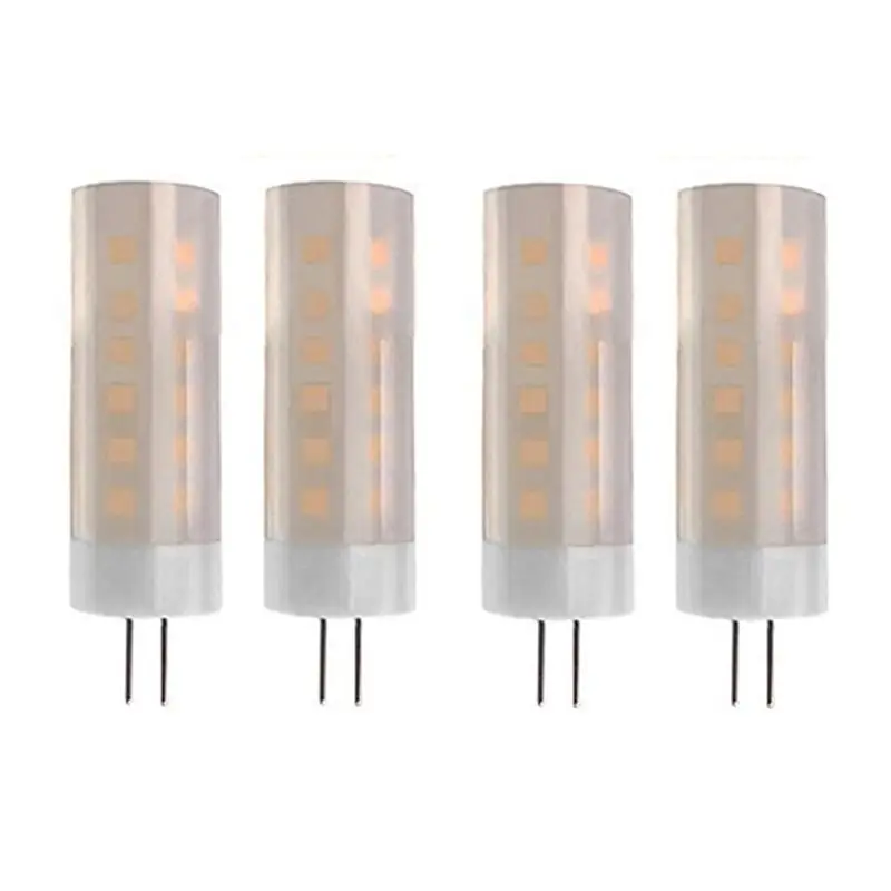 ABUH-4 Pcs G4 Bulbs 1400-1800K 12V Low Voltage Flame Lamp Atmosphere Decoration Holiday Bulb Chandelier Crystal Bulb AC/DC12V