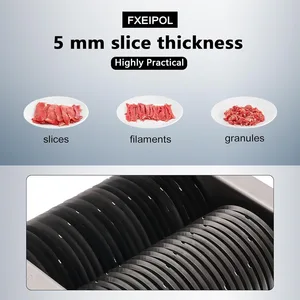 Meat Cutter Blade Machine, 5MM Stainless Steel Slicer Cutter,One Set Blade for QE Meat Cutting Machine, Stainless Steel Slicer