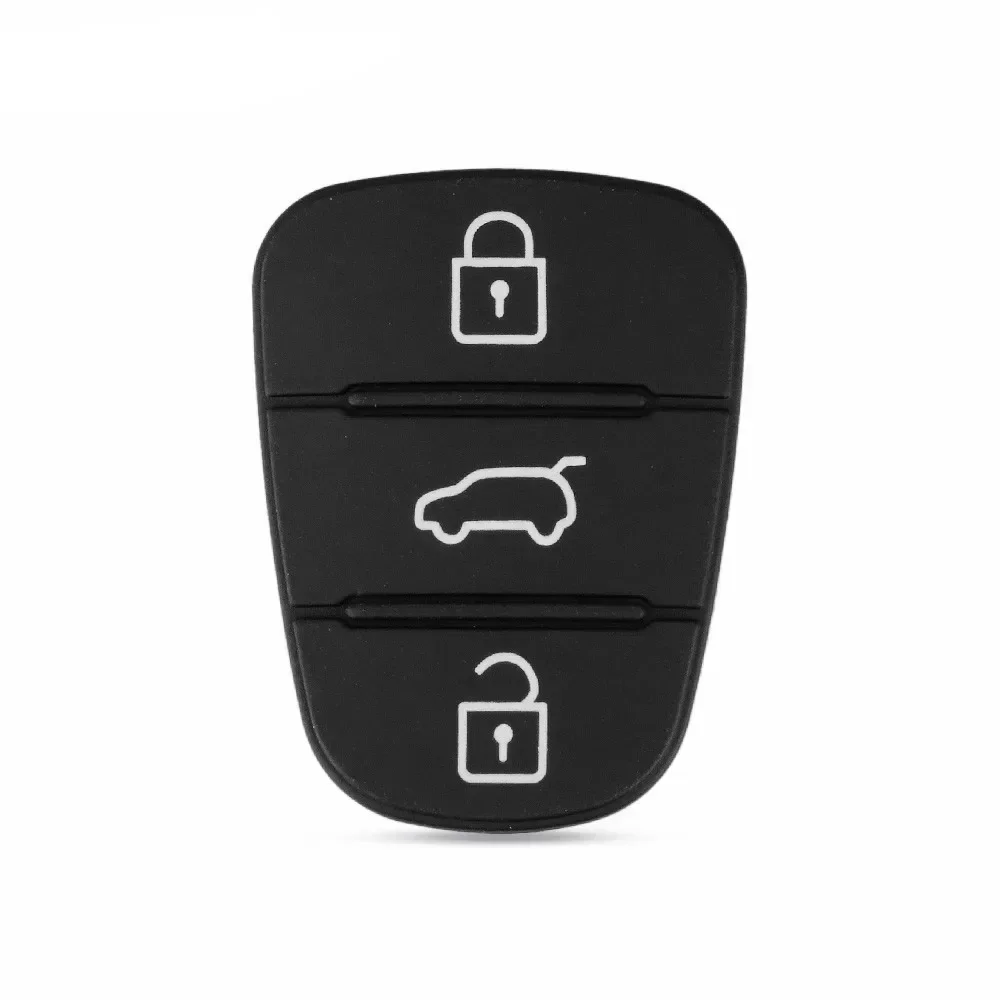 1Pc Silicone Key Case 3 Button Flip Cover For Hyundai I20 I30 IX35 Solaris Elantra Kia K5 Rio Sportage Picanto Verna