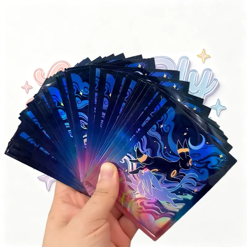 30 Stück Anime Kreative Charizard Umbreon Pocket Monsters TCG Kartenschutzhüllen Flash Deck Sleeves PKM Sammelkartenspiel Beutel Spielzeug – Detail 3