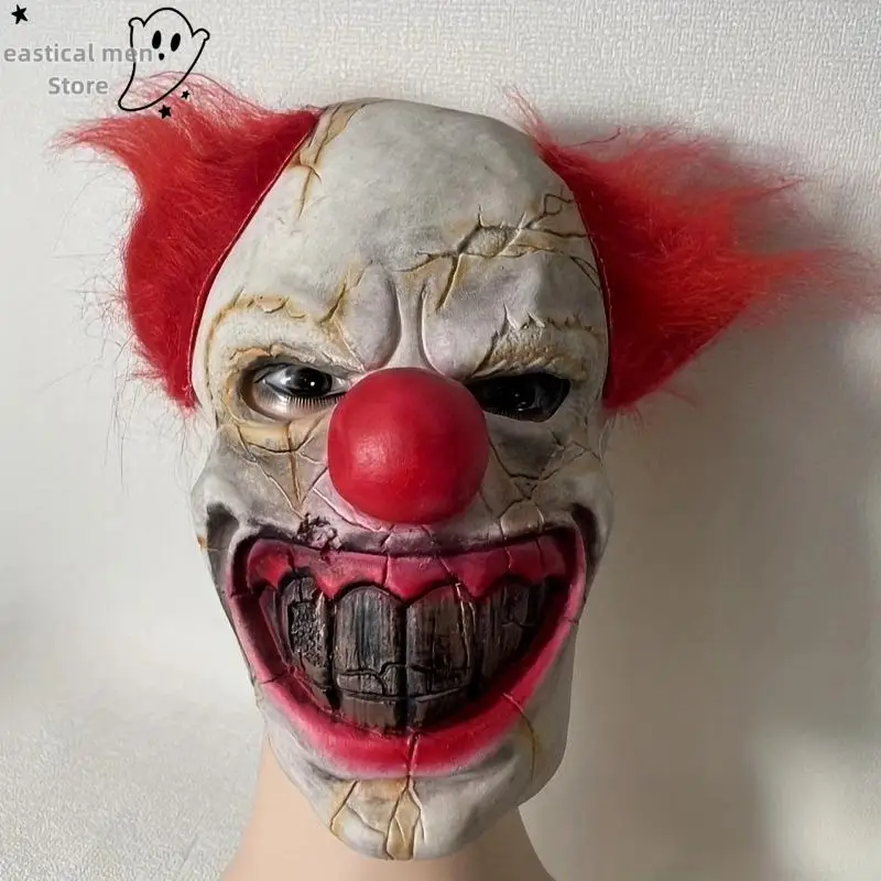 2025 Halloween Sweet Tooth Joker Masker Cosplay Bloody Full Face Clown Latex Maskers Halloween Carnaval Purim Party Kostuum Rekwisieten