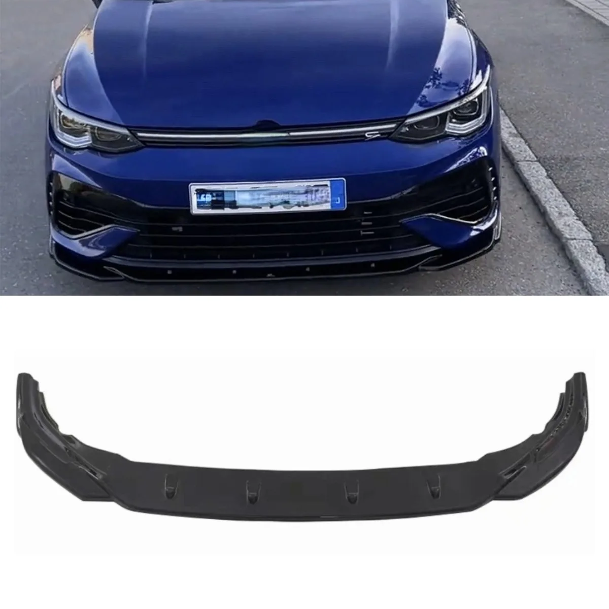 Car Front Bumper Spoiler Lip Diffuser Modification Part For Volkswagen Golf 8R Bumper Guard Protector Cover Car Accessories