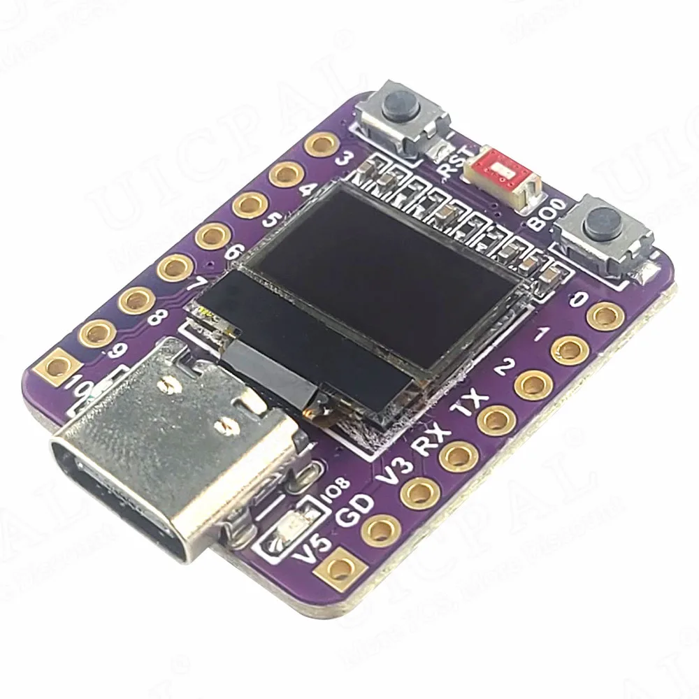 MINI ESP32-C3 Płytka rozwojowa Moduł 2.4G Wifi 4 BT z 0,42-calowym wyświetlaczem OLED 4MB Flash Ceramiczna antena USB Type-C ESP32 C3