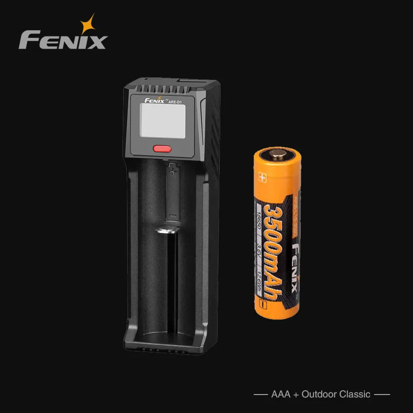 Fenix ARE-D1 Single Channel Smart Charger and  1X fenix battery