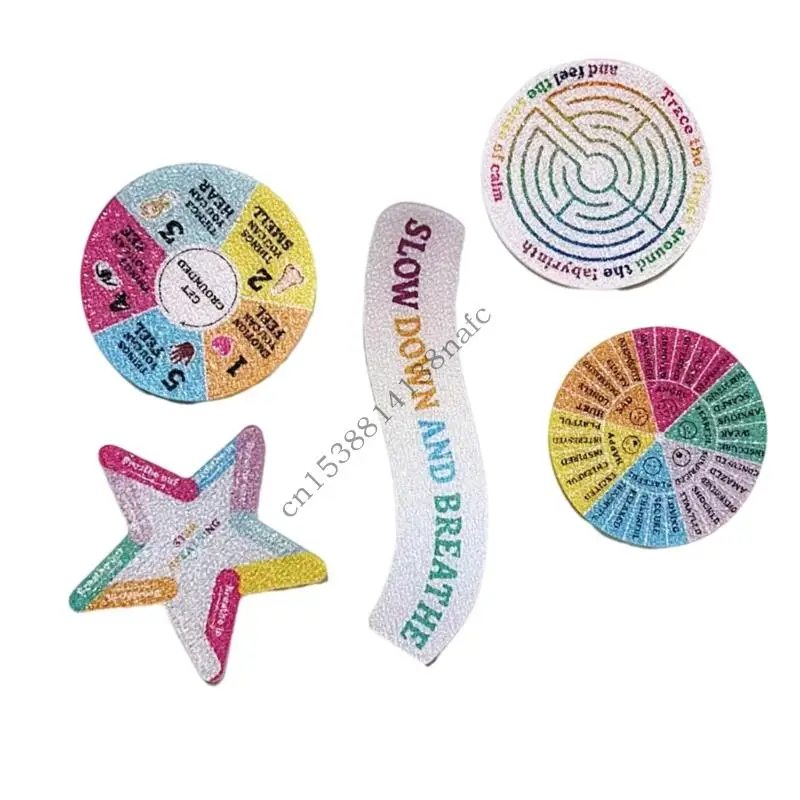594F Sensory Anxiety Sticker Anxiety Calming Sticker Aesthetic Sticker Soothing Sensory Sticker for Laptop