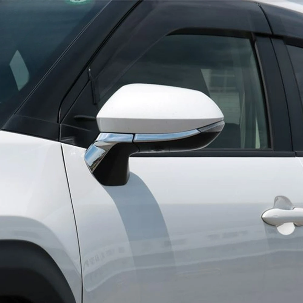 

Car Stickers For Toyota Yaris 2021 Car Rearview Mirror Trim Sticker Cover Strip Fit Decorative Car Accessories