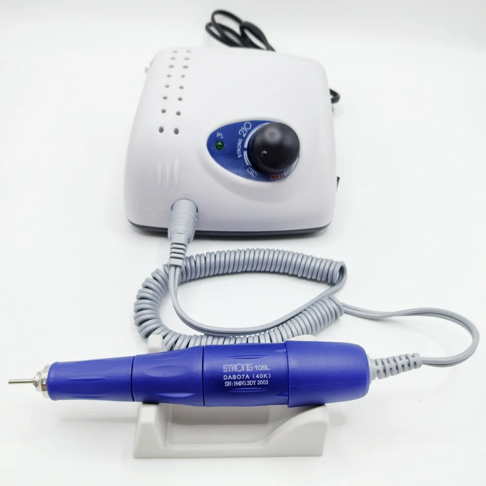 40000RPM Motor Dental STRONG 210 Lab MARATHON Micromotor High Speed Handpiece Polishing Machine Dentistry Electric File Bits
