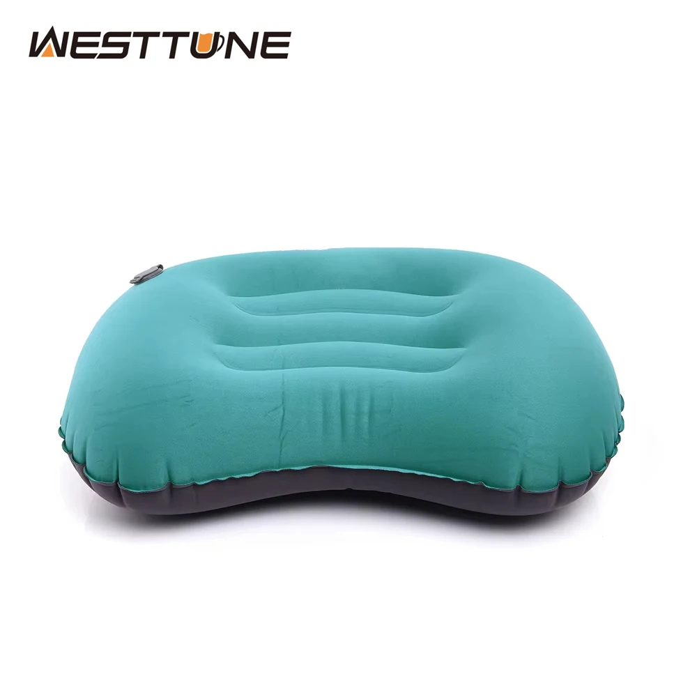 

WESTTUNE Portable Inflatable Pillow Ultralight Camping Travel Pillow Outdoor Protective Sleeping Gear for Neck & Lumbar Support