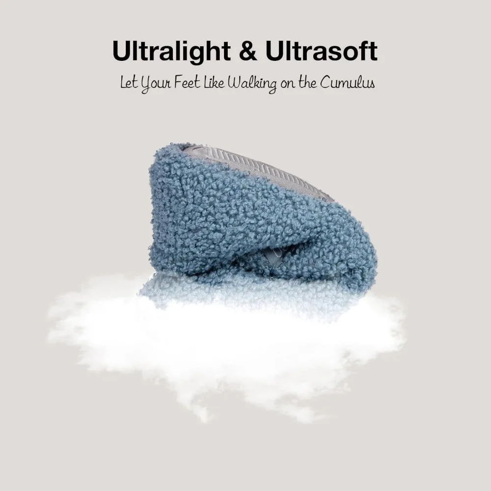 شبشب لوفر نسائي من إسفنج الذاكرة مع بطانة من الصوف القطبي #4