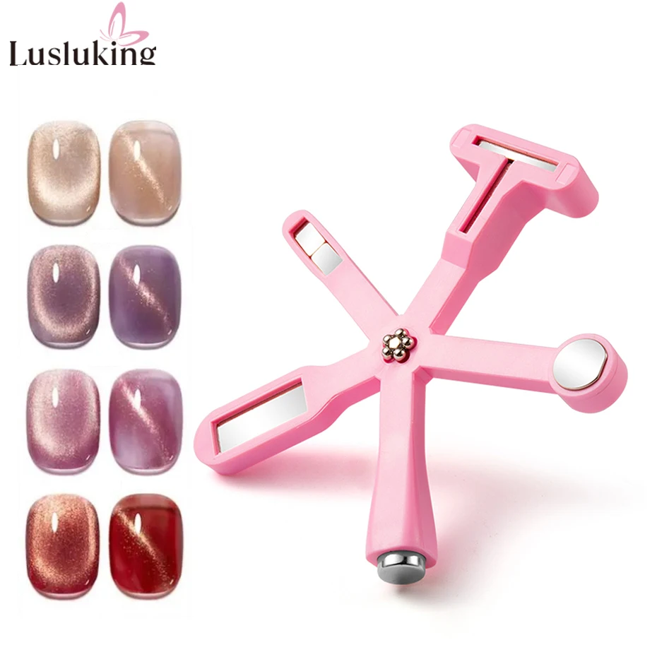 

Многофункциональная магнитная палочка для ногтей «кошачий глаз» 6 в 1, магнитная доска для кошачьего глаза, УФ-гель, инструмент для ногтей, блестящие инструменты для дизайна ногтей