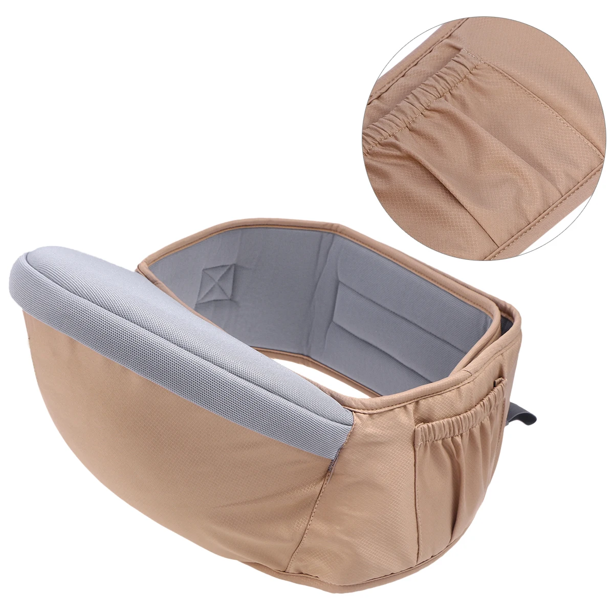 

Carrier Front Carrier For Baby Adjustable Strap Khaki Waist Stool Newborn Infant Outdoor Walking Support Baby Holding Stool