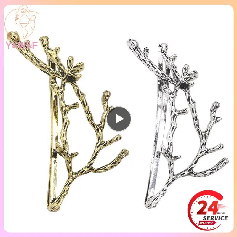 Fashion Hair Clips Women Metal Branch Leaves Hairpins Hair Clip Head Dress Light Weight Easy To Use Hair