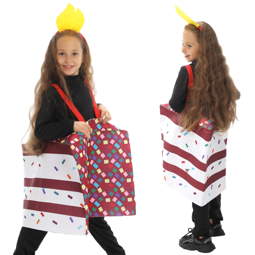 

Фантазия, милый пищевой муссовый торт, косплей, одежда для девочек, школьный сценический костюм Disfraz для детей от 6 до 14 лет, ткань для карнавала на Хэллоуин