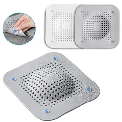 Shower Hair Catcher, Kitchen Sink Drain Protector, Silicone Drain Cover with Suction Cup, Strainers for Bathroom, Bathtub, Basin