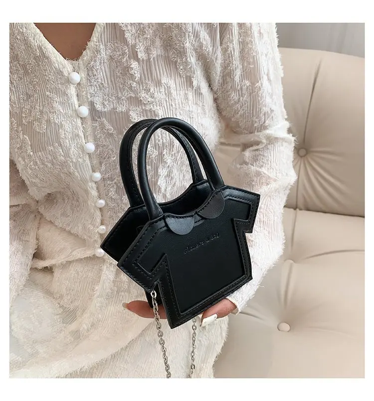 Women Small Shoulder Bag Clothes Shape Bag For Girls Mini T-shirt Style Chain Crossbody Bag Summer Portable Phone Bag