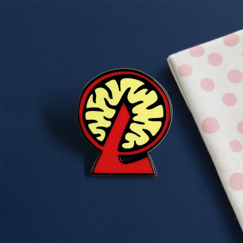 Lobotomy Corporation Theme Badge Brain L Logo Brooch Game Peripheral Creative Brain Pattern Enamel Pin Backpack Decoration Gift