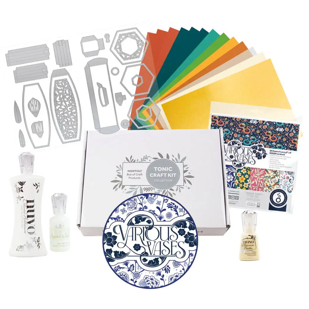 Vários Vasos Tonic Toy Box Bonanza - Novas Matrizes de Corte de Metal para Criar e Fazer DIY Scrapbook, Cartões de Saudação, Diários e Modelos Artesanais 2026