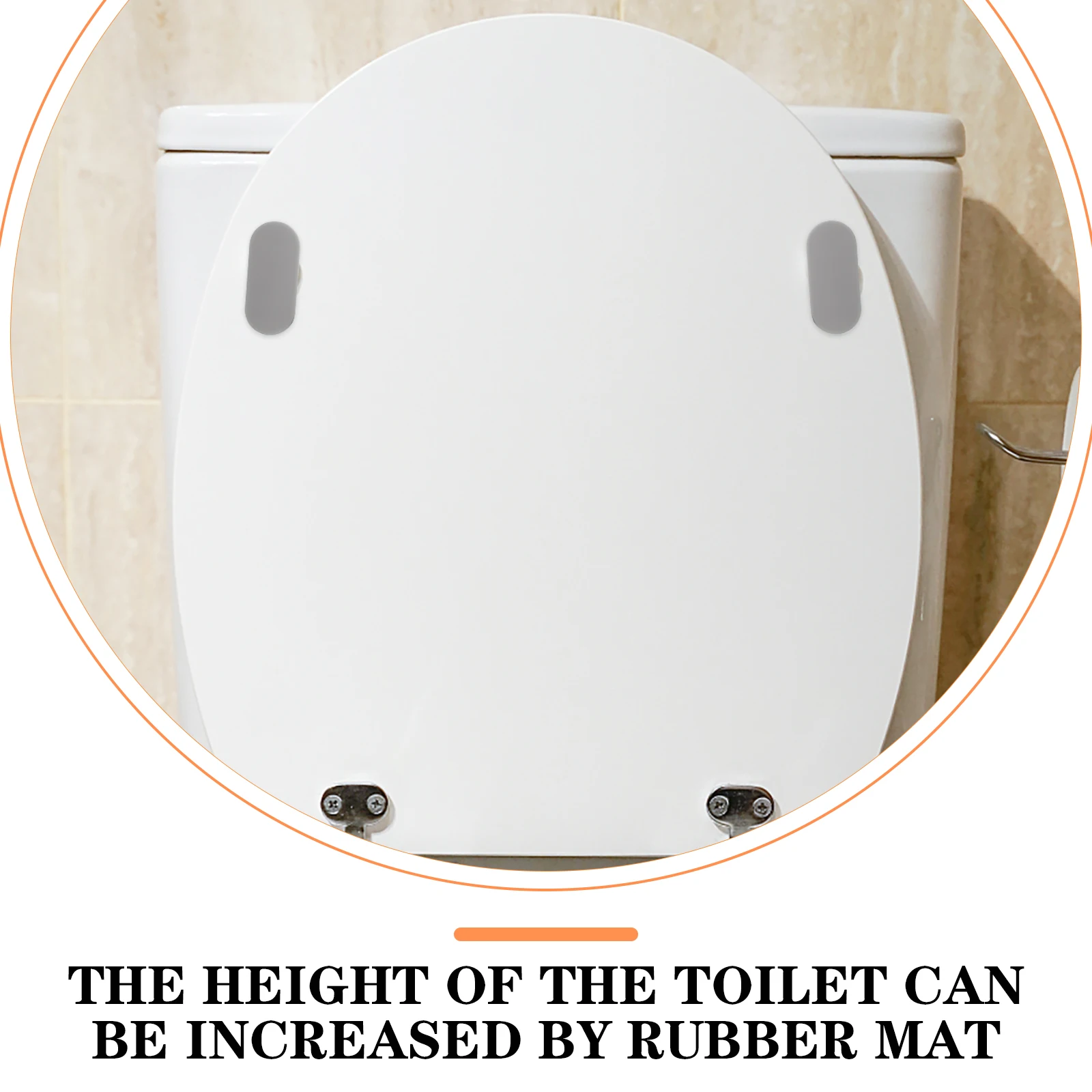 

4Pcs Toilet Seat Bumper Heavy Duty Shock Absorbing Pad for Toilet Lid Reliable Plastic Buffer Gasket for Bidet Seat Installation