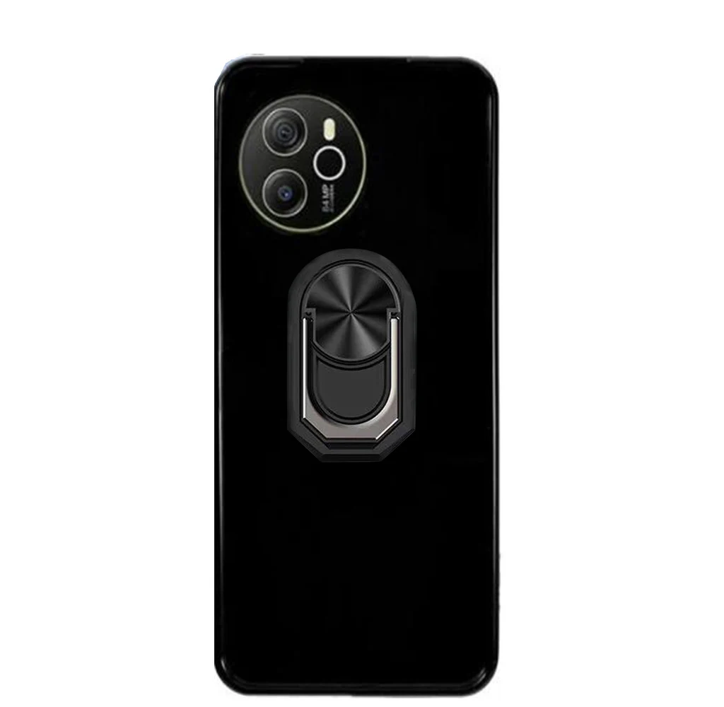 For Blackview Oscal Tiger 12 6.78" 2023 Blackview Shark 8 Back Ring Holder Bracket Phone Case Smartphone TPU Soft Silicone Cover
