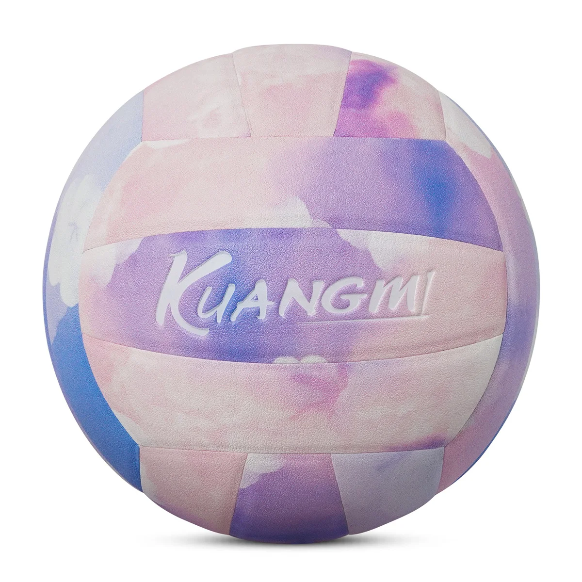 Kuangmi Cotton Candy Volleyball Standard Size 5 High Quality Wear-resistant PU Material Beach Match Game Ball Birthday Gift