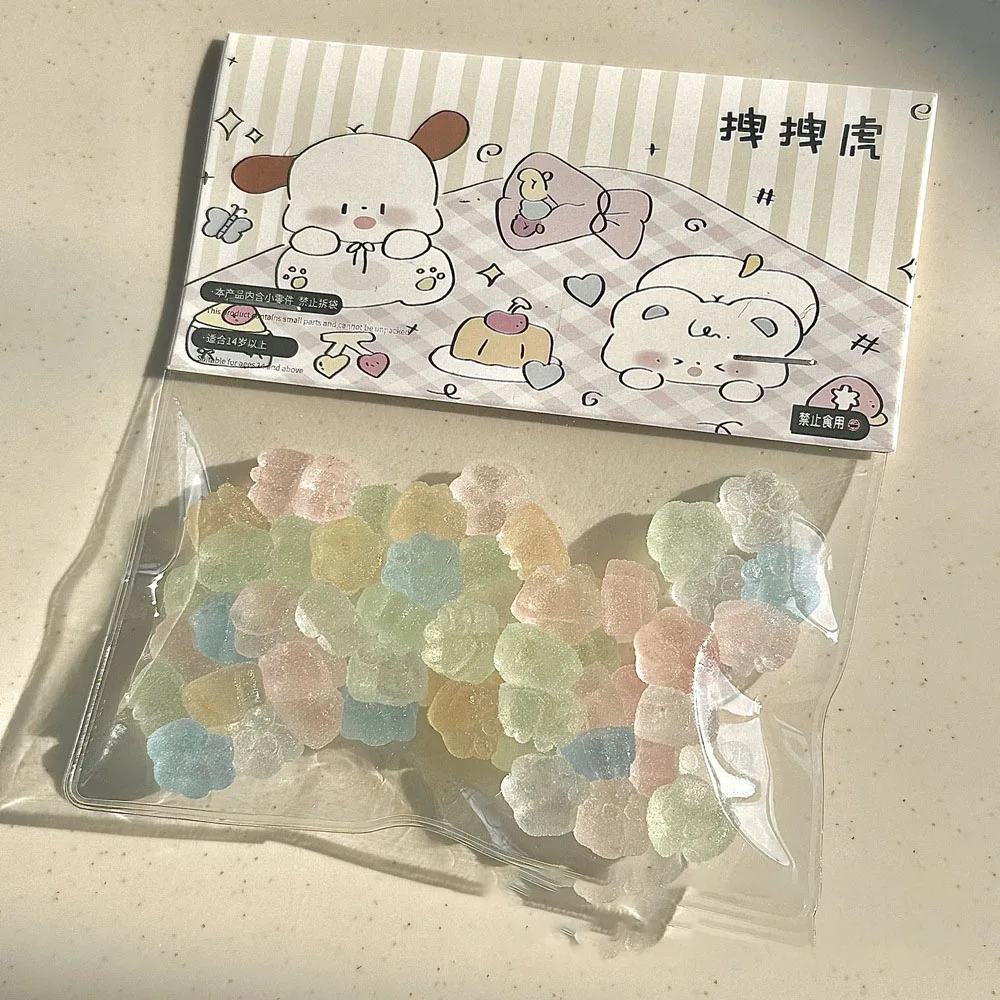 Taba mainan Fidget Remas kucing Mini Macaron es warna lucu aksesoris lucu hadiah ulang tahun Squishy untuk anak perempuan