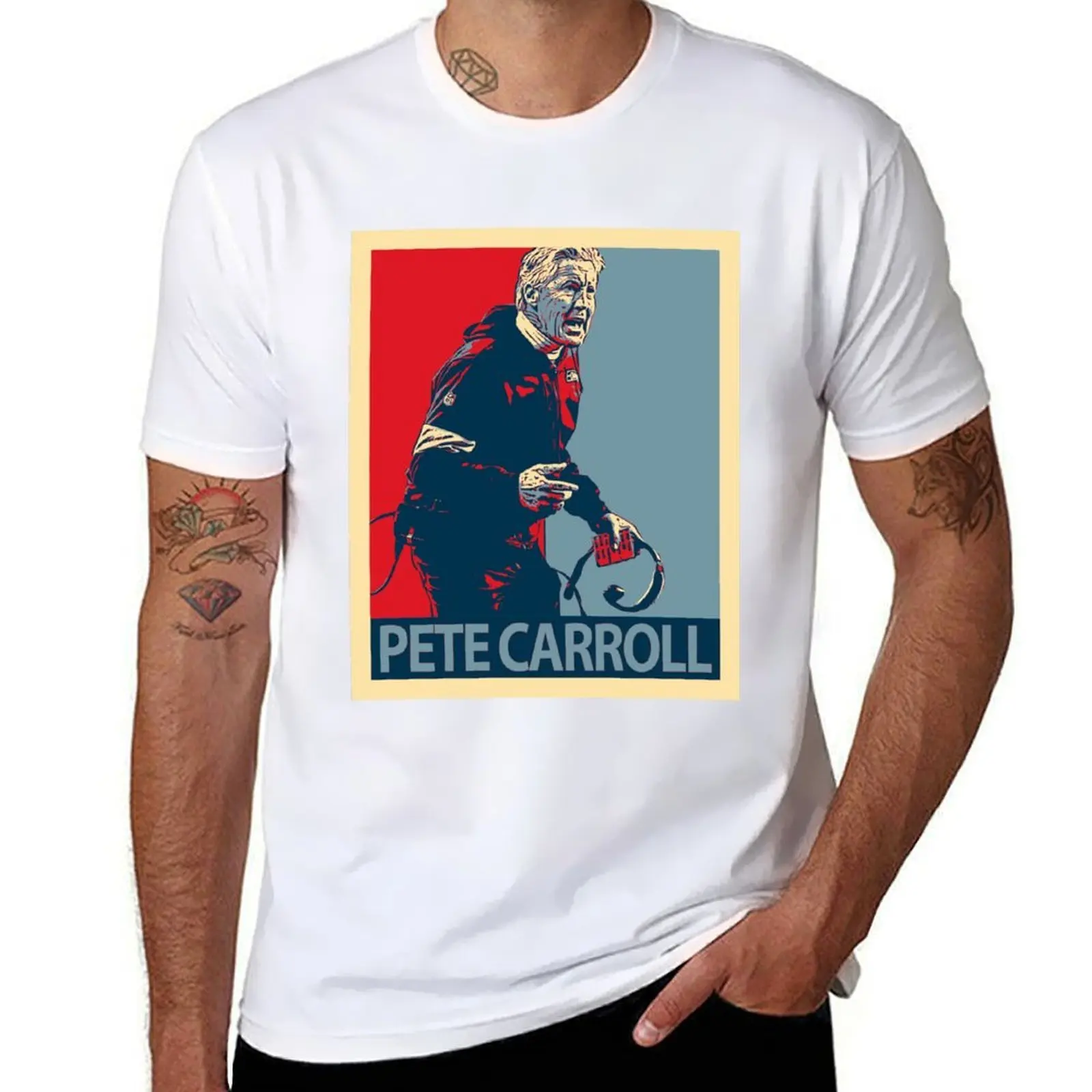 

Pete Carroll T-Shirt anime t shirts oversize t shirt man casual T-Shirt
