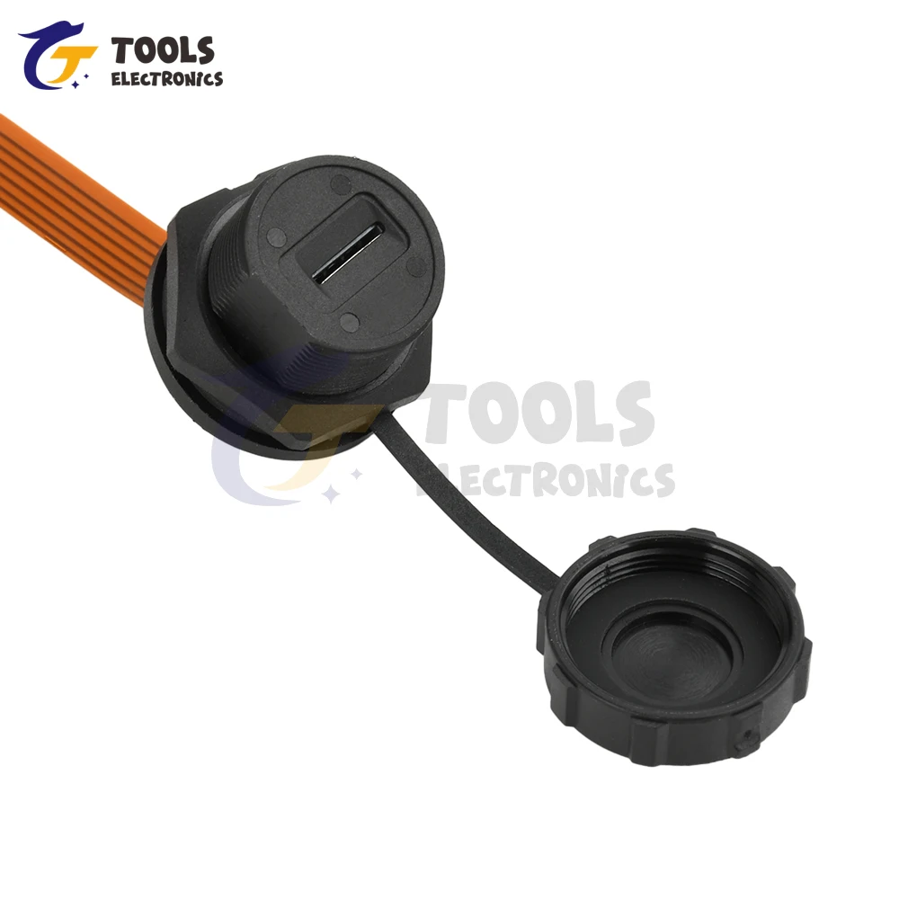 Waterproof Connector TF SIM Card Threaded Back Mount Female Solder Socket FPC Connector Waterproof IP67