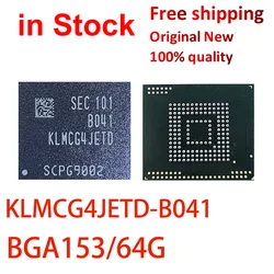 (1 piece)100% New KLMCG4JETD-B041 KLMCG4JETD 64G BGA153  Flash Disk Storage Chip EMMC5.1 Version