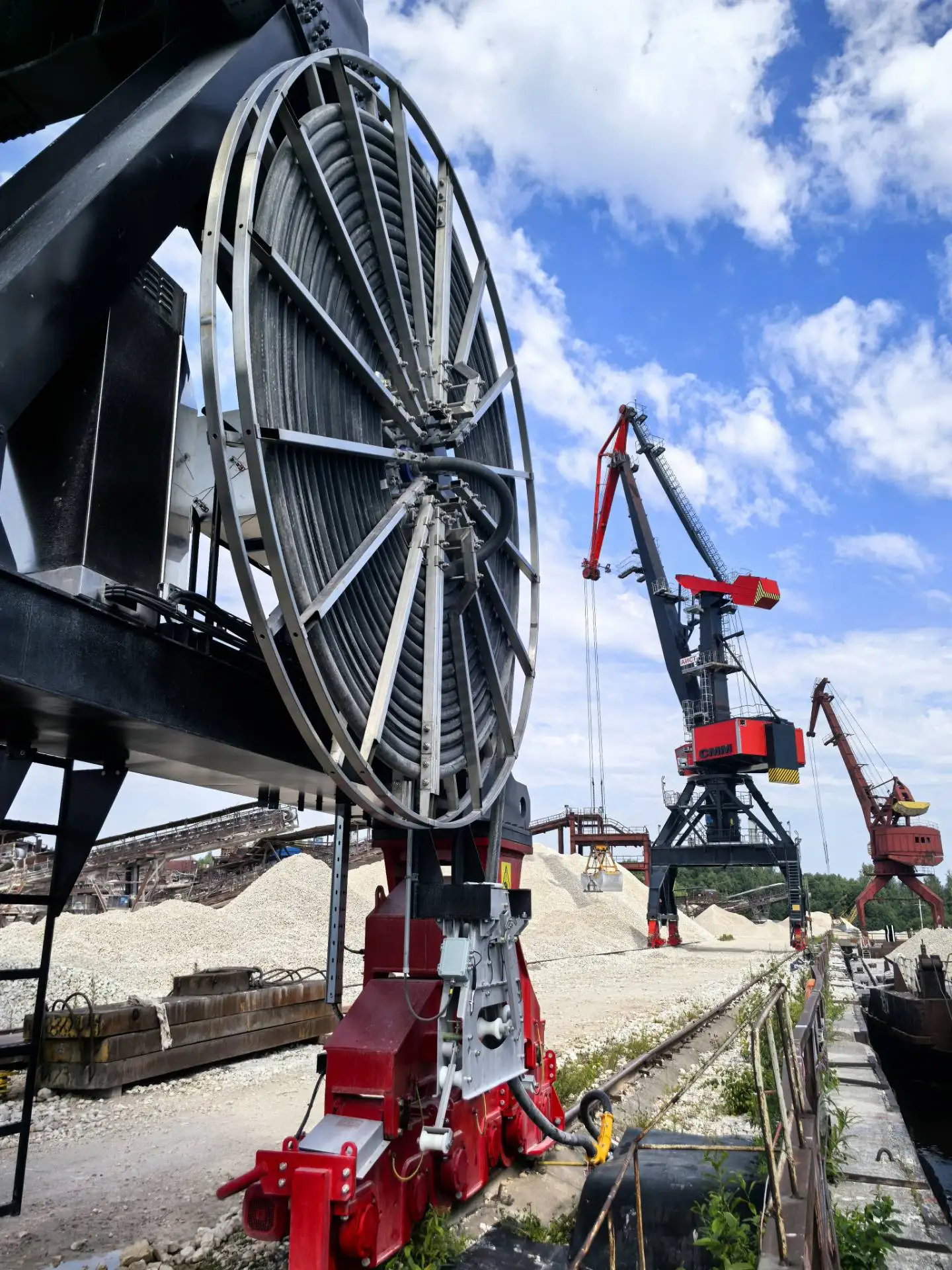 Power Cable Tower Crane Reel Drum Crane Spreader Reeling Cable Reel