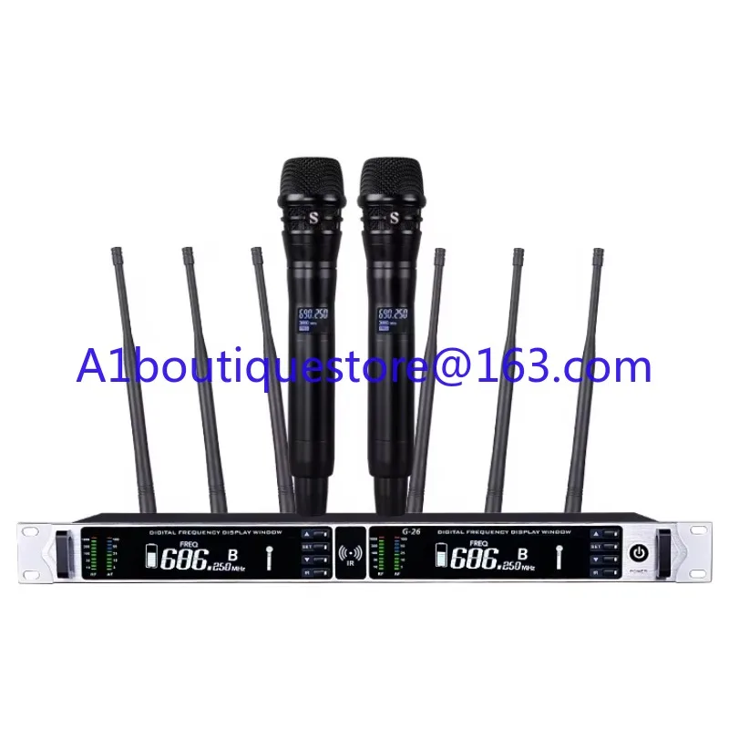 G-26 six antenna 800 meters effective distance true diversity receiver wireless microphone professional