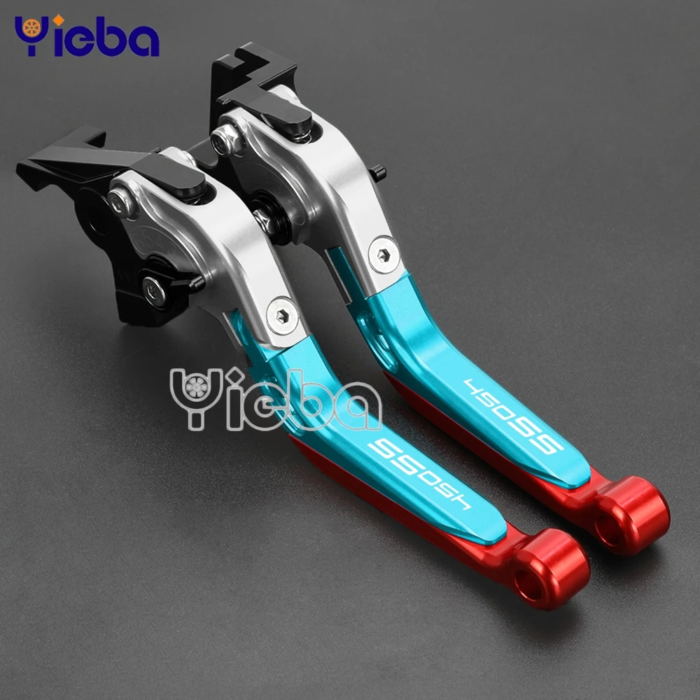 

Motorcycle Accessories Handbrake Adjustable Brake Clutch Lever Extendable Levers Handle FOR CFMOTO 450 SS 450SS 450-SS 2023 2024