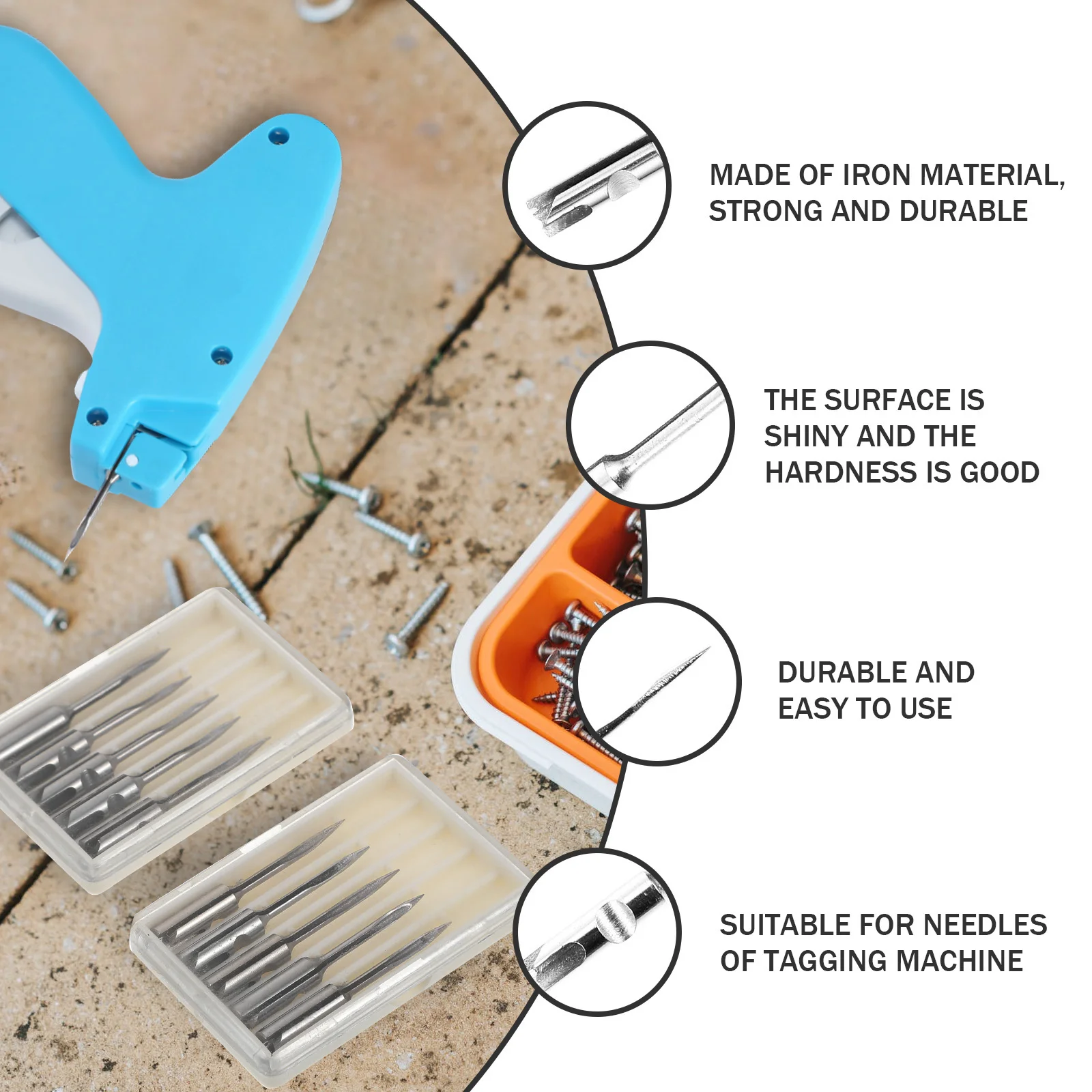 Tag Adhesive Needle Clothing Labeler Pin Appendix Iron Pricing Tagging Tool Accessories