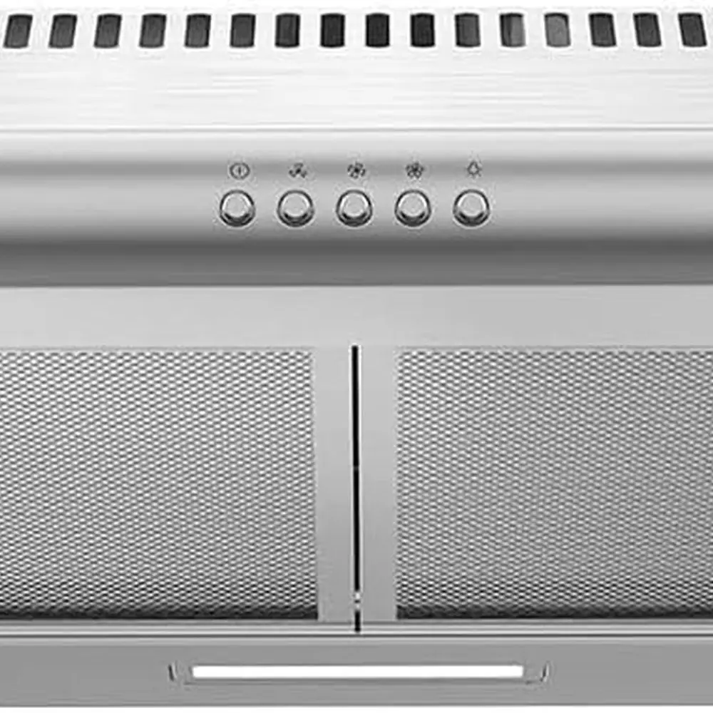 CVU30W4AST 30-calowy, podszafkowy, kanałowy/bezkanalowy, konwertowalny, smukły wentylator z trwałym filtrem wielokrotnego użytku ze stali nierdzewnej do kuchni, 3 prędkości