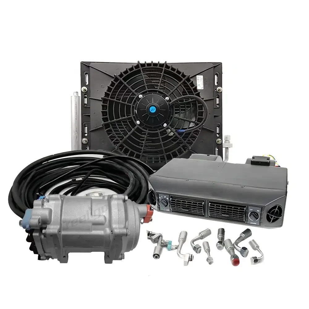 

Universal Under Dash Electric Air Conditioner 12V 24V 10000 BTU A/C Unit Kit AC Heater System or Car RV Van Truck Pickup Tractor
