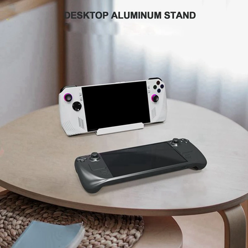 For Rog Ally Handheld Desktop Aluminum Alloy Stand Steamdeck/Switch Cell Phone Portable Simple Stand,Gray Durable